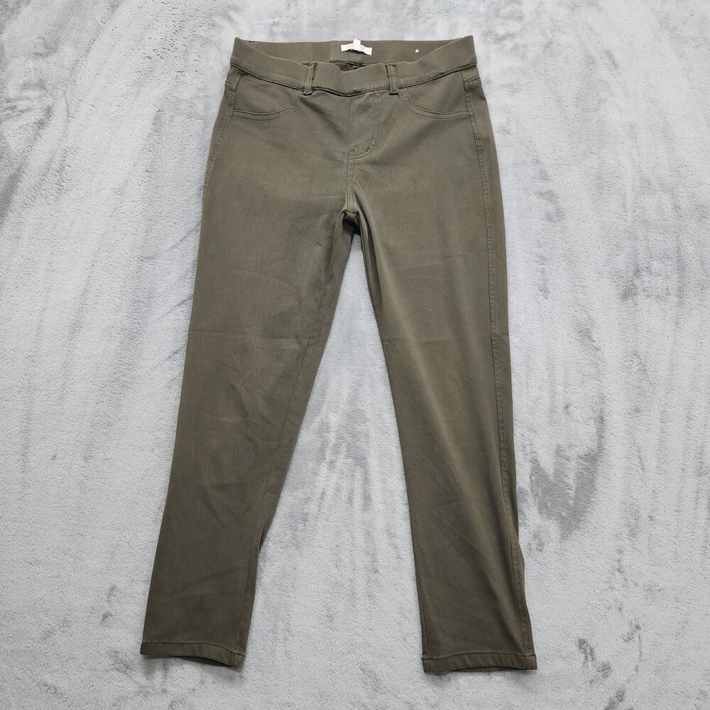 Maurices Jeans Women 5/6 Green Dark Fatigue Pull On Jegging Ankle Stretch Casual